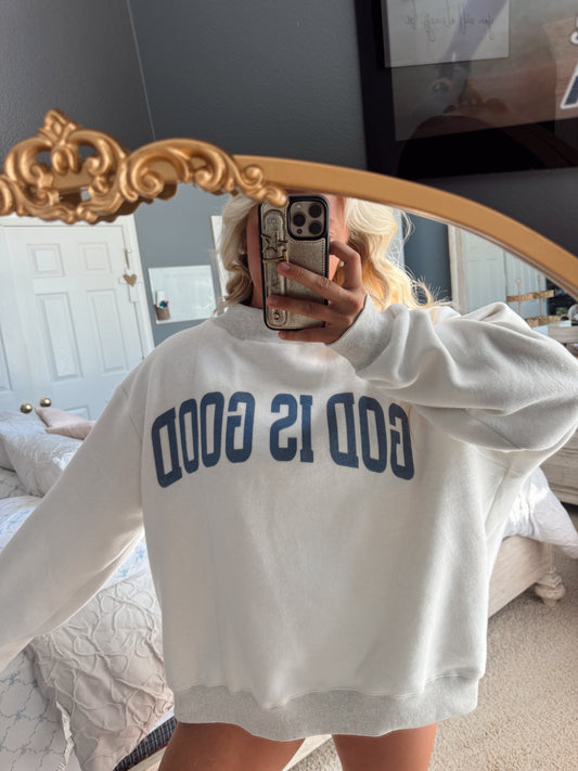 JESUS/GOD IS GOOD Mockneck