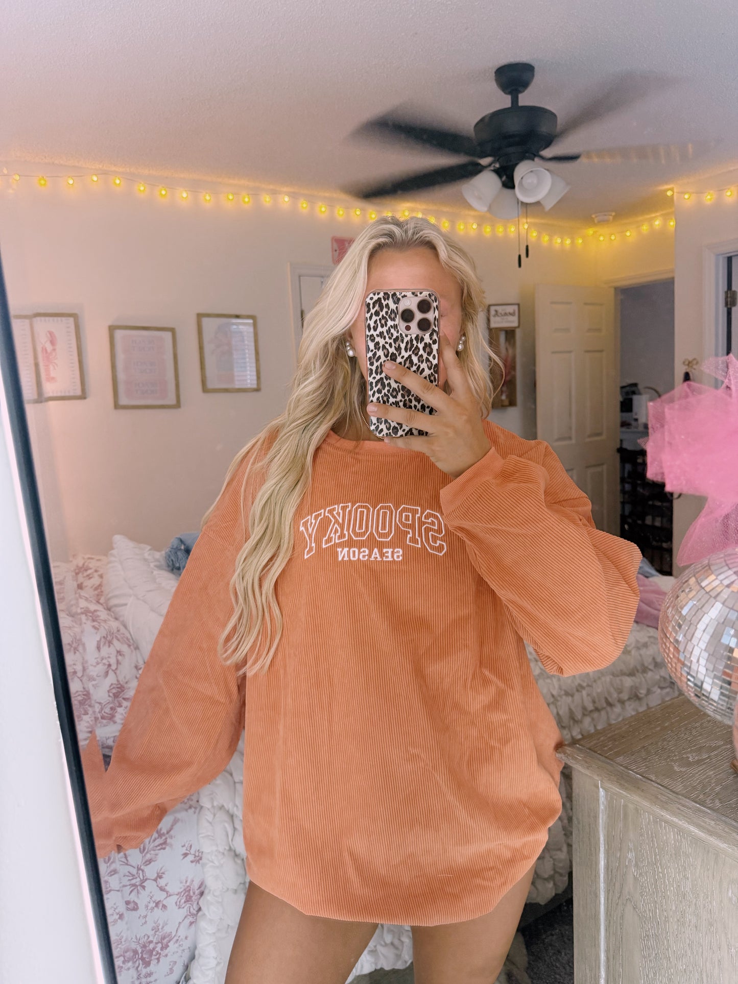 Spooky Season Corded Crew -2XL