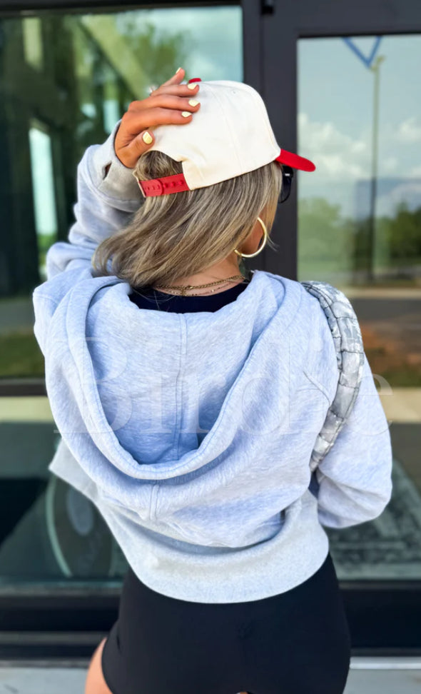 Light Gray Zip Down Jacket