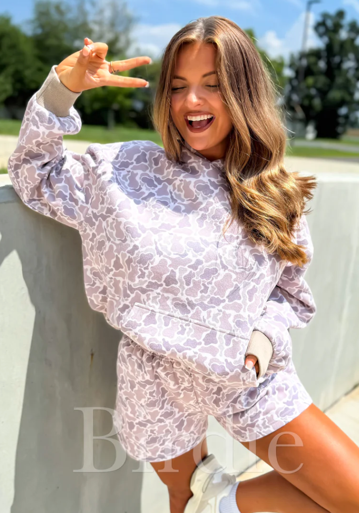 Lets Be Happy Duck Camo Hoodie