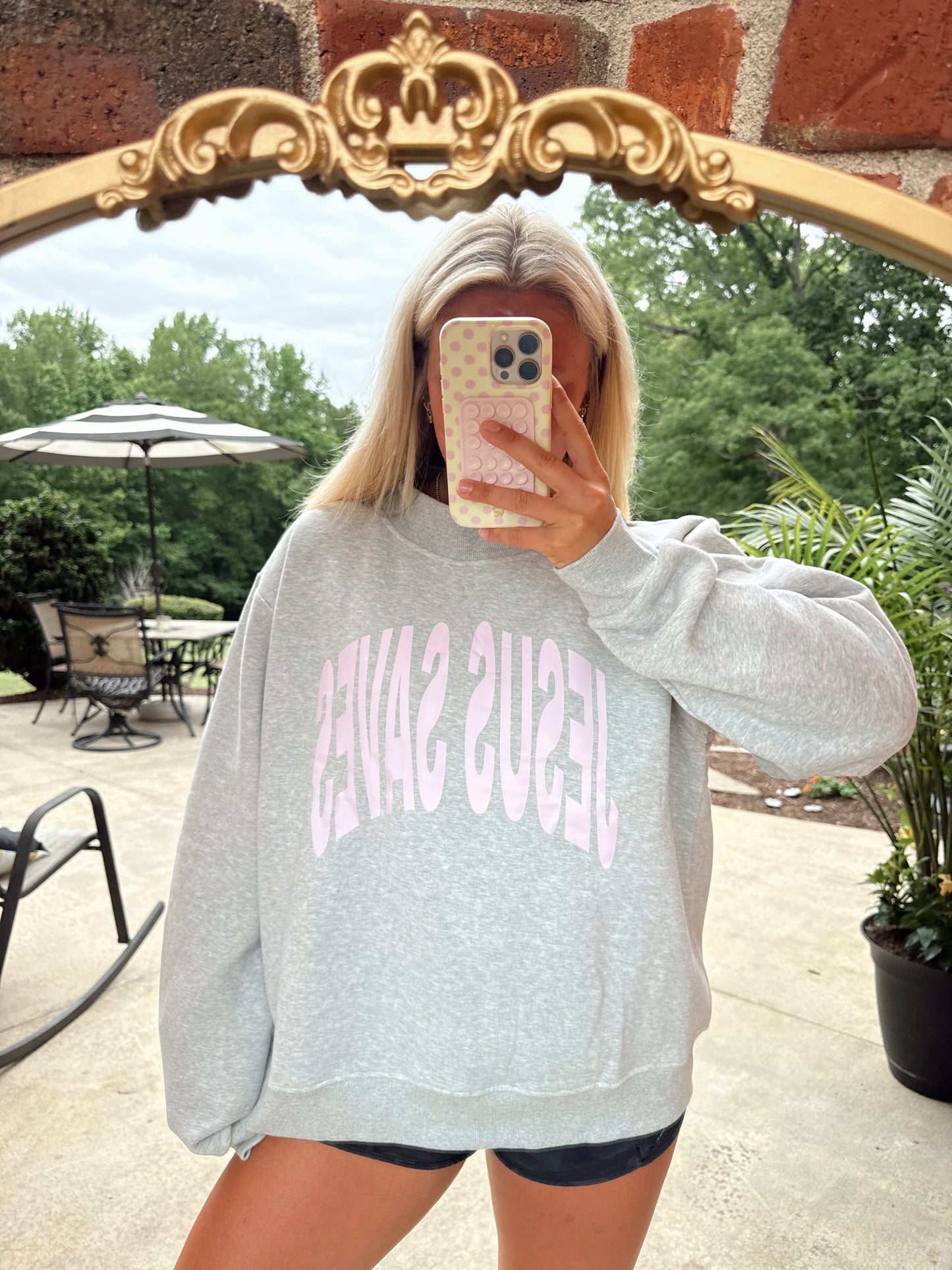 Jesus Saves Mockneck
