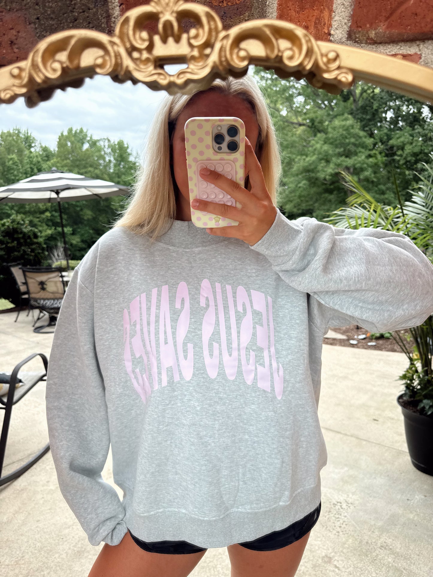 Jesus Saves Mockneck