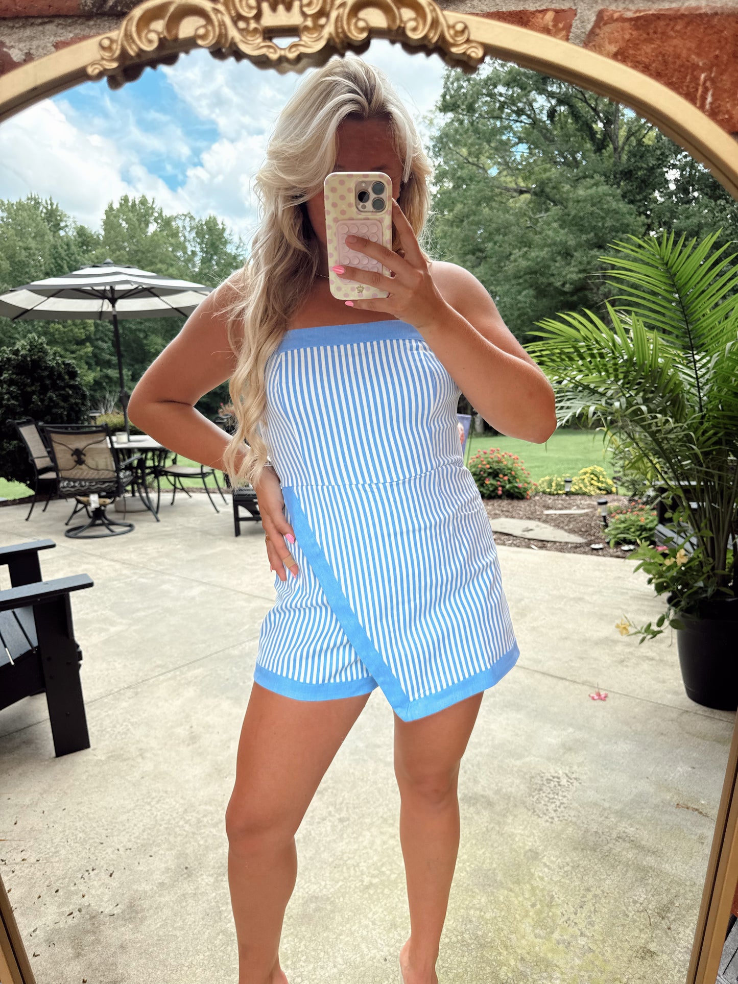CAROLINA KICKOFF ROMPER