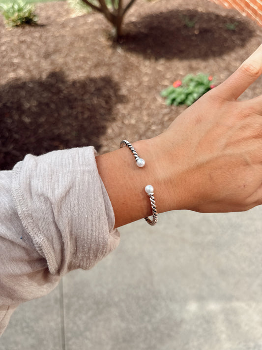 Pearl Twist Cuff