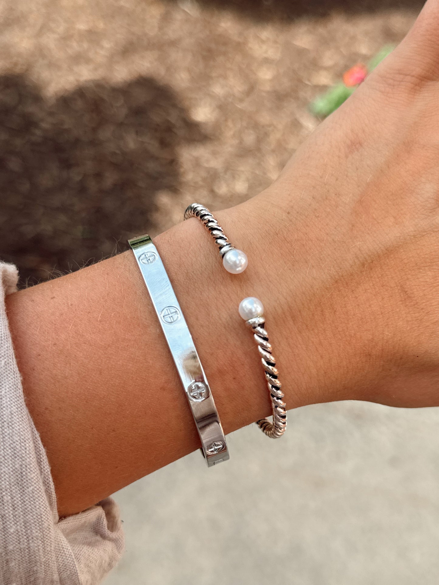 Pearl Twist Cuff