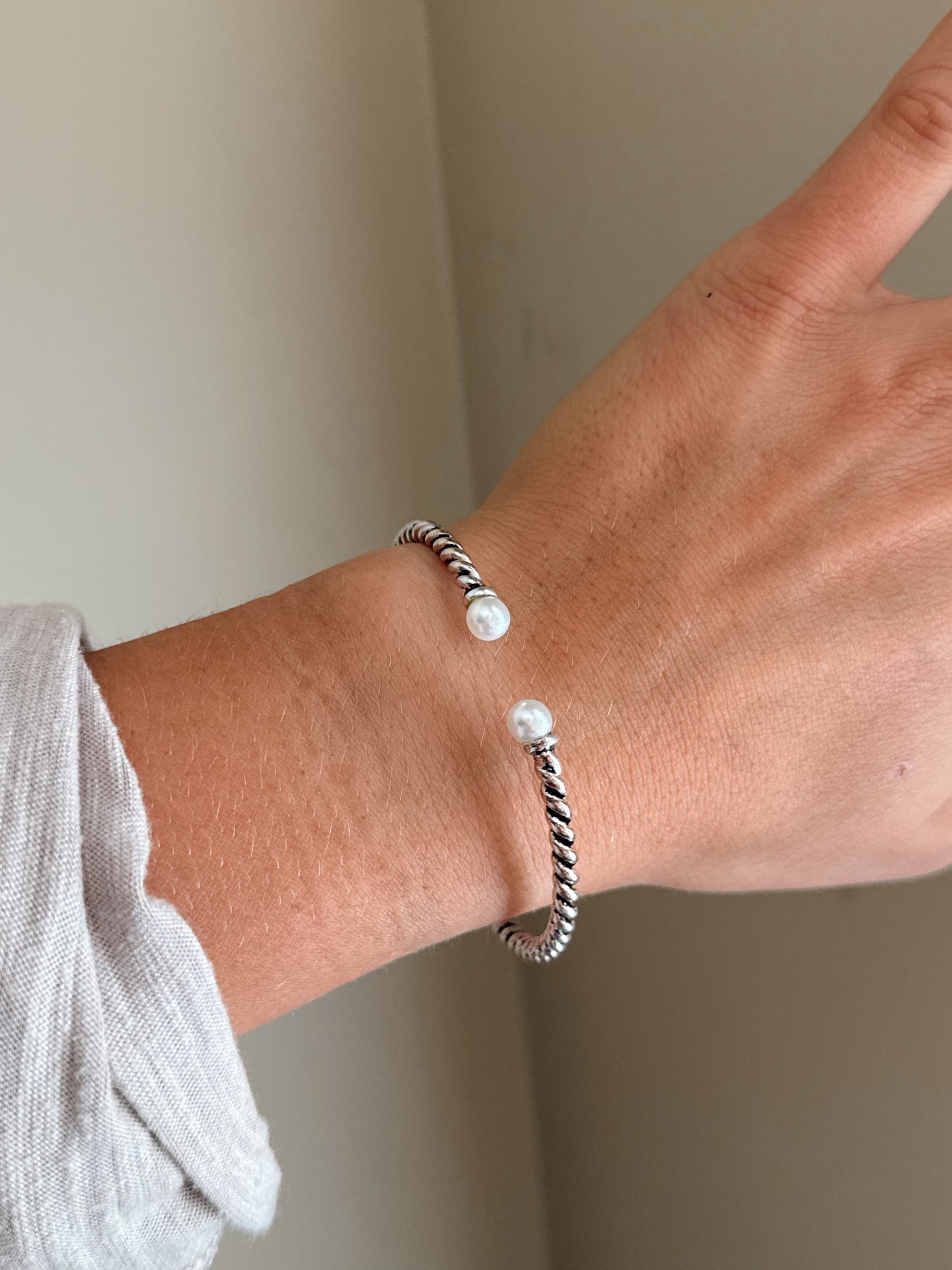 Pearl Twist Cuff