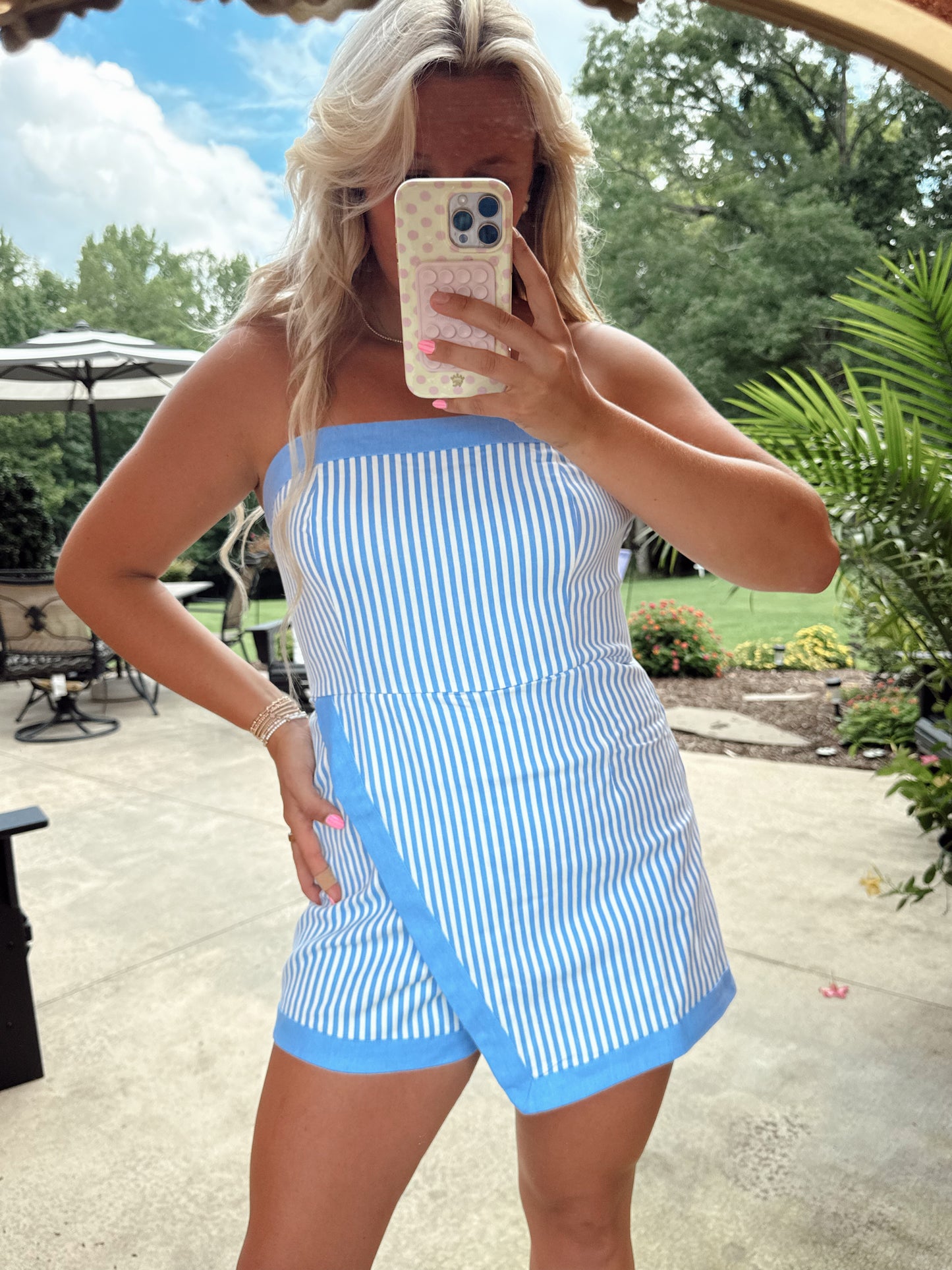 CAROLINA KICKOFF ROMPER