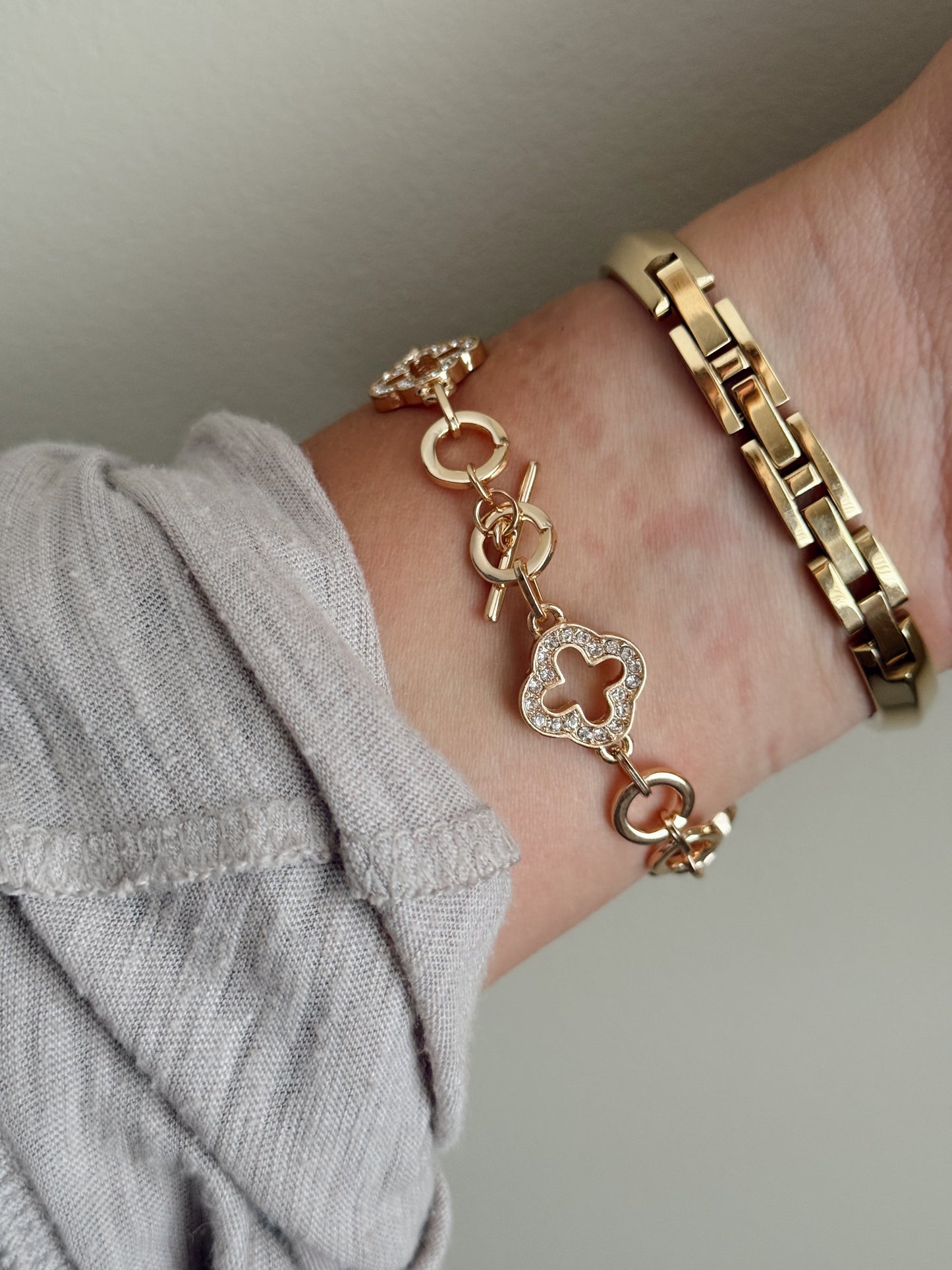 Luxe Clover Link Bracelet