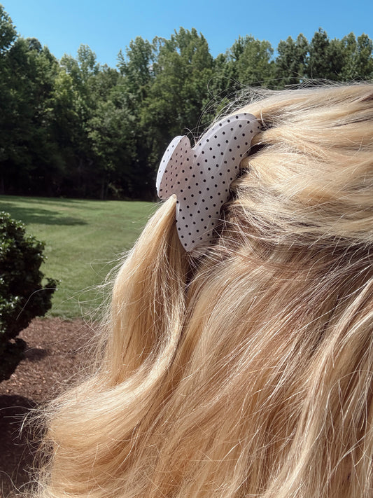 The Hampton Dot Claw Clip