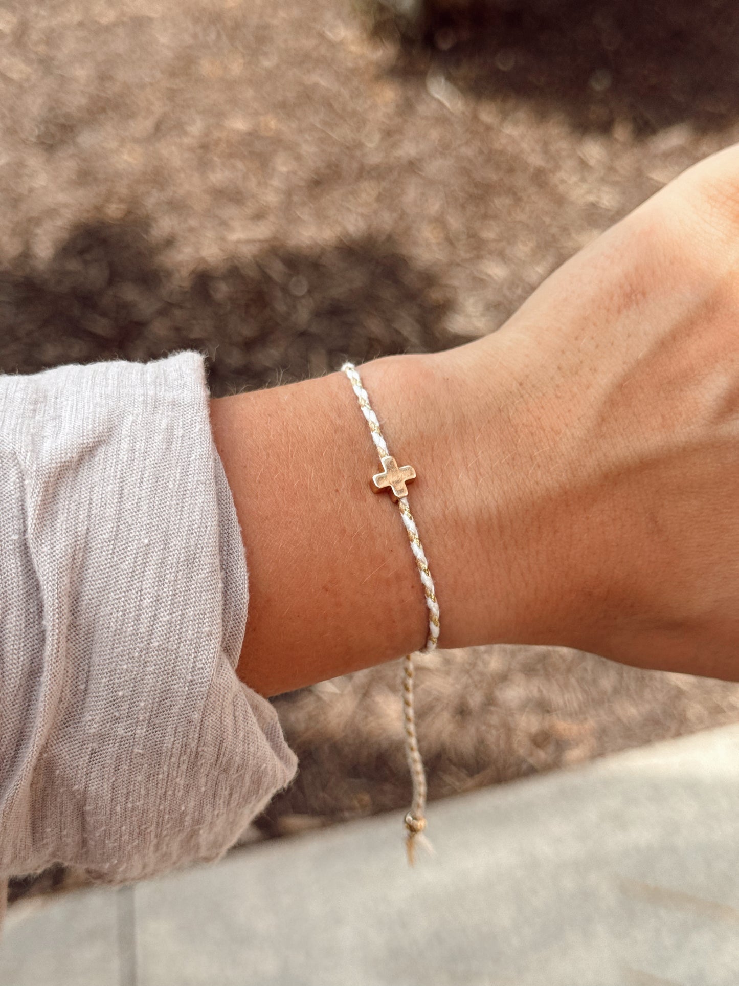 Faithful Cross Cord Bracelet
