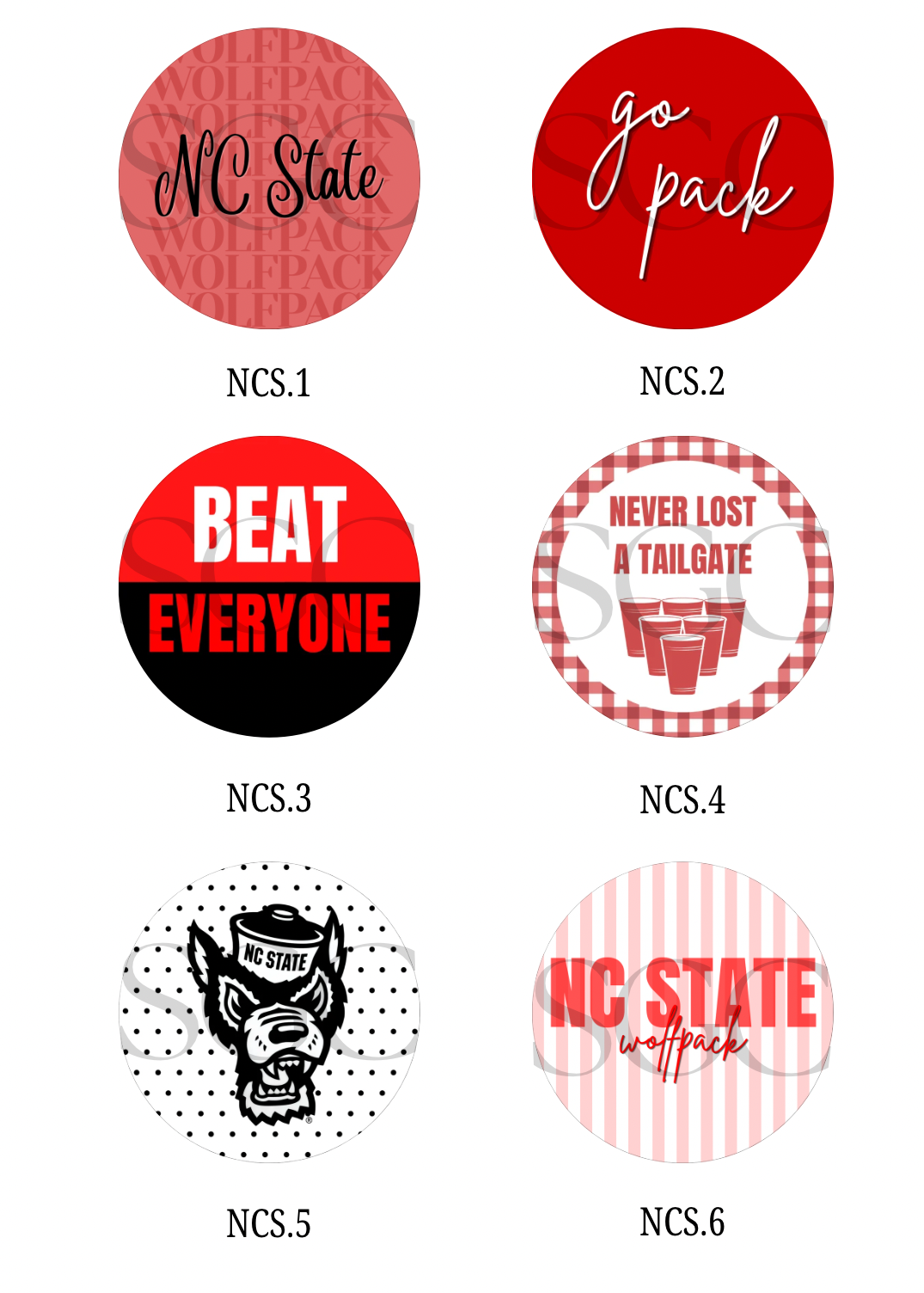 NCS GAMEDAY PINS