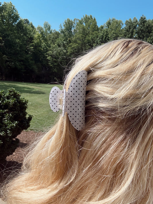 The Hampton Dot Claw Clip