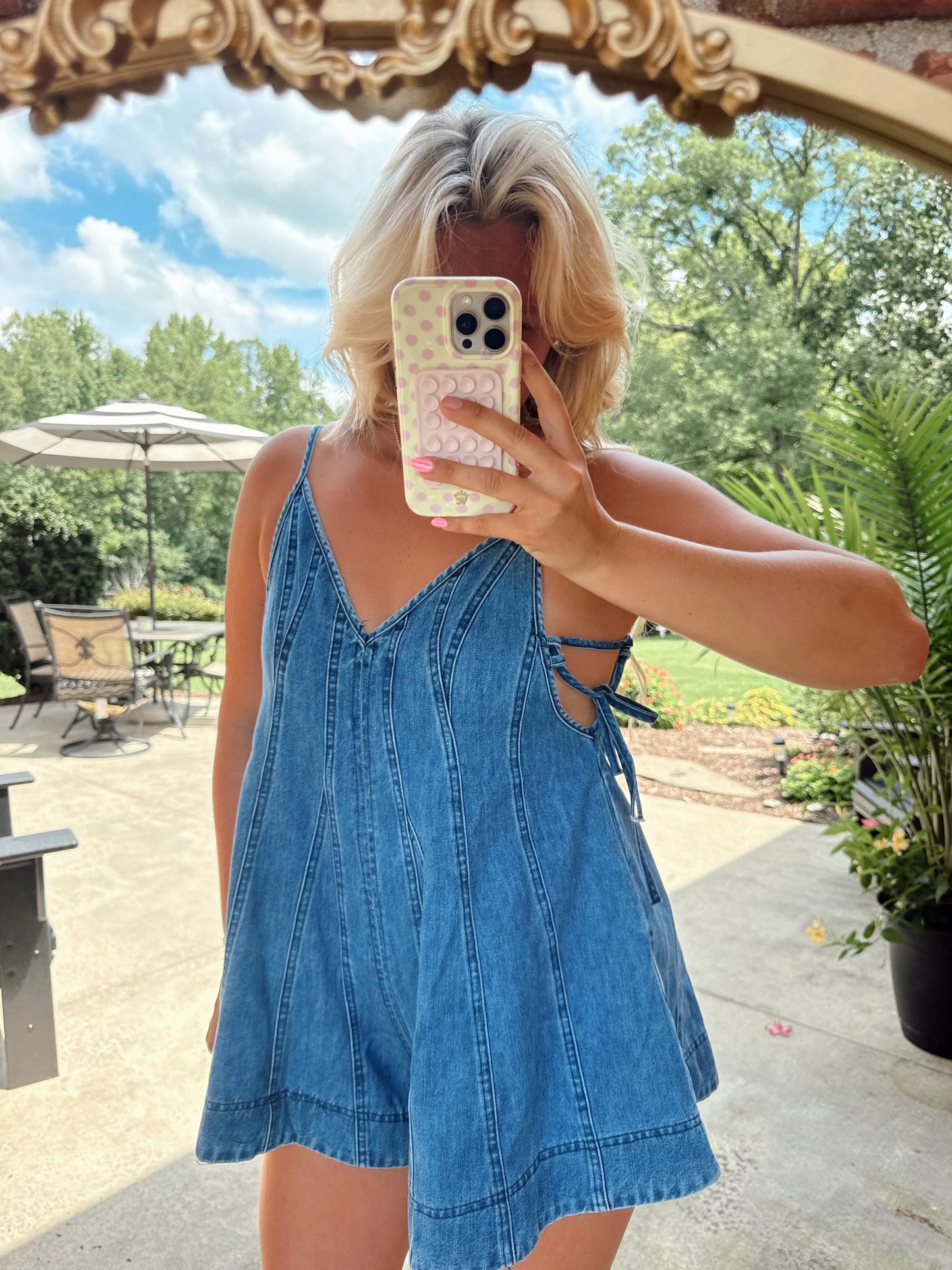 DENIM & KICKOFFS ROMPER