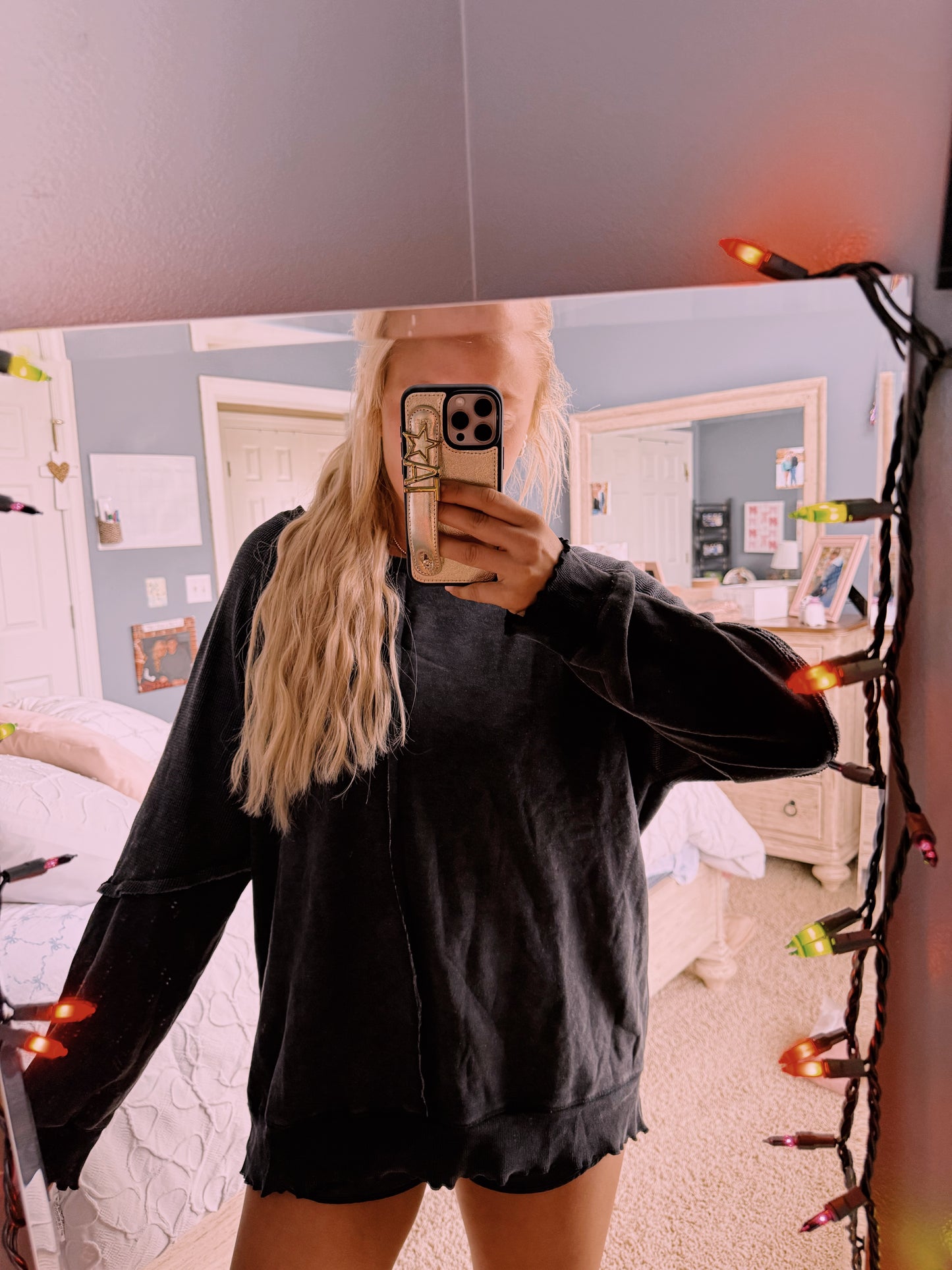 Black Corded Crew