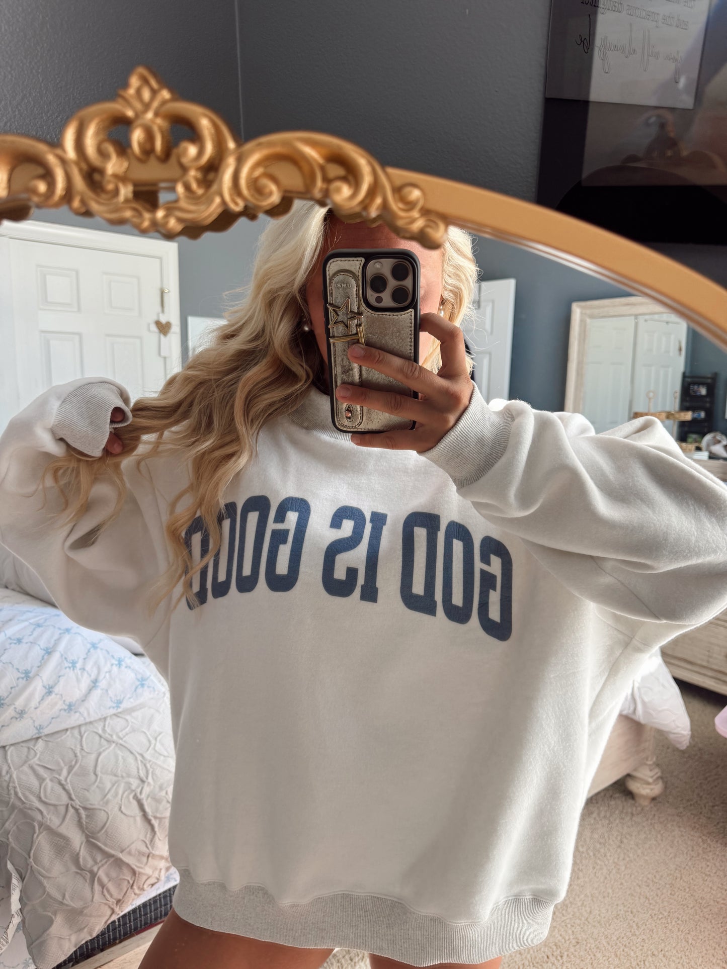JESUS/GOD IS GOOD Mockneck