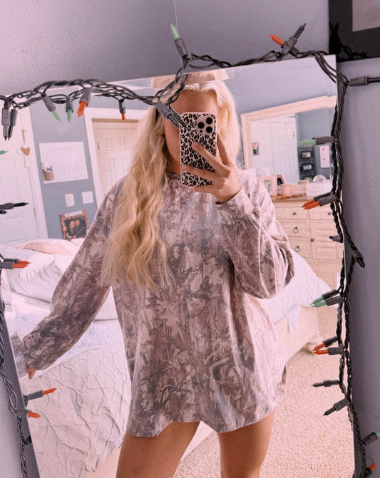 Woodland Wash Camo LS Tee