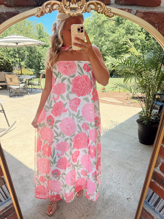 Pink Hydrangea Dreams Maxi