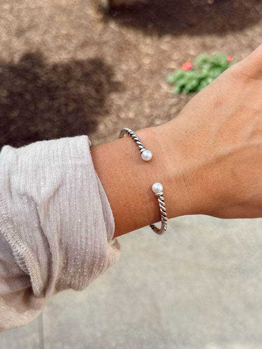 Pearl Twist Cuff