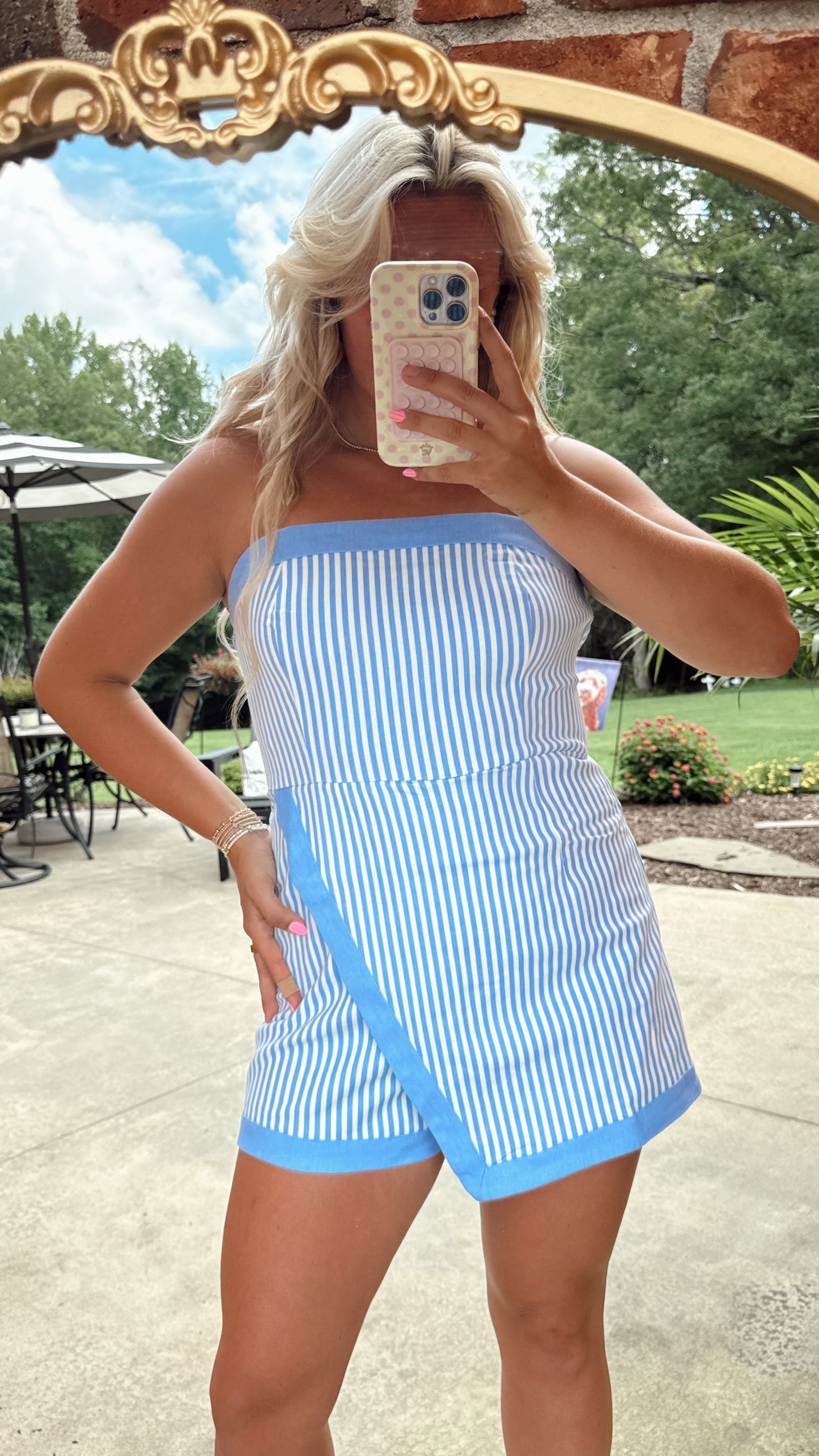 CAROLINA KICKOFF ROMPER