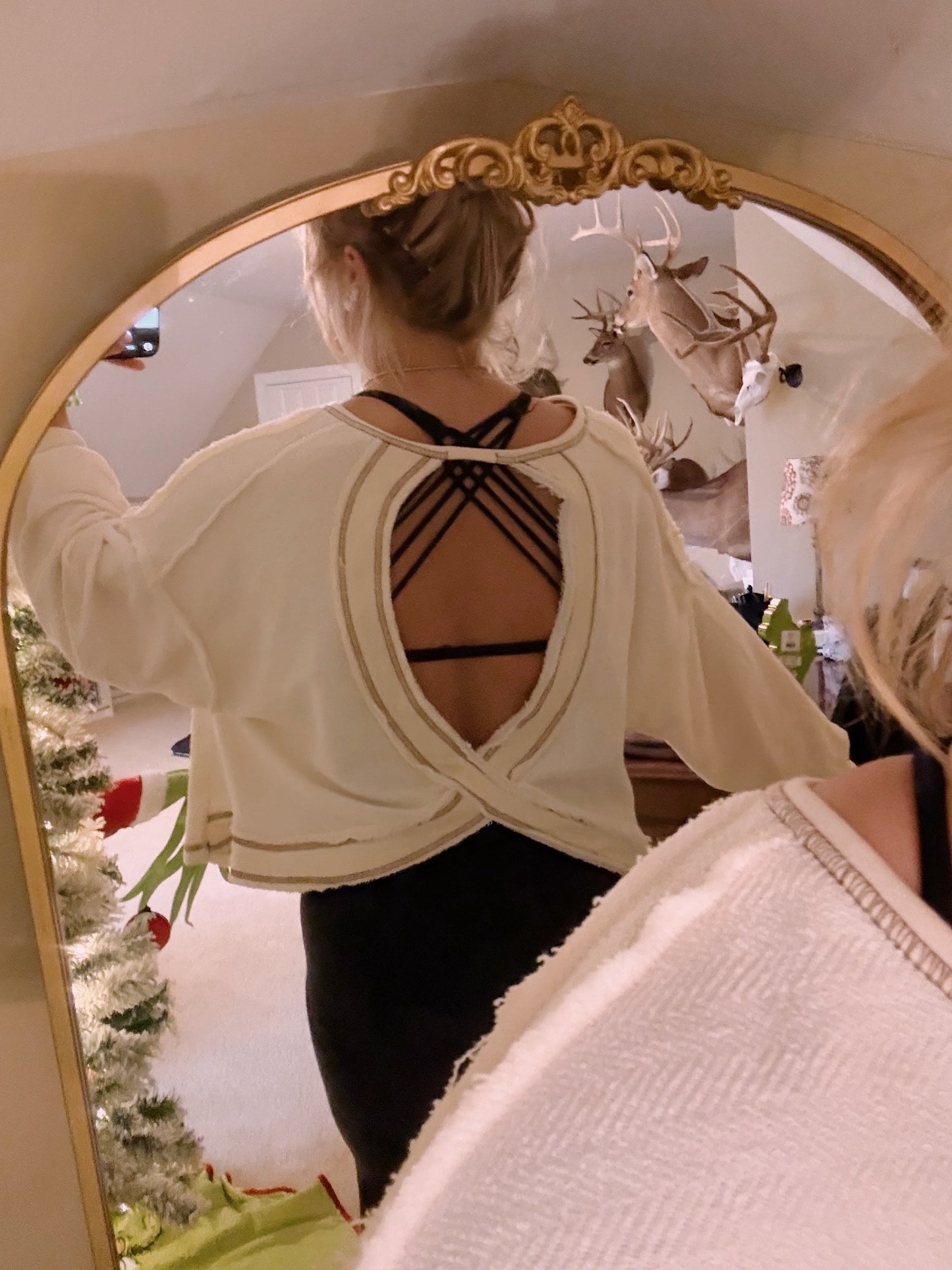 Open Back LS - Cream