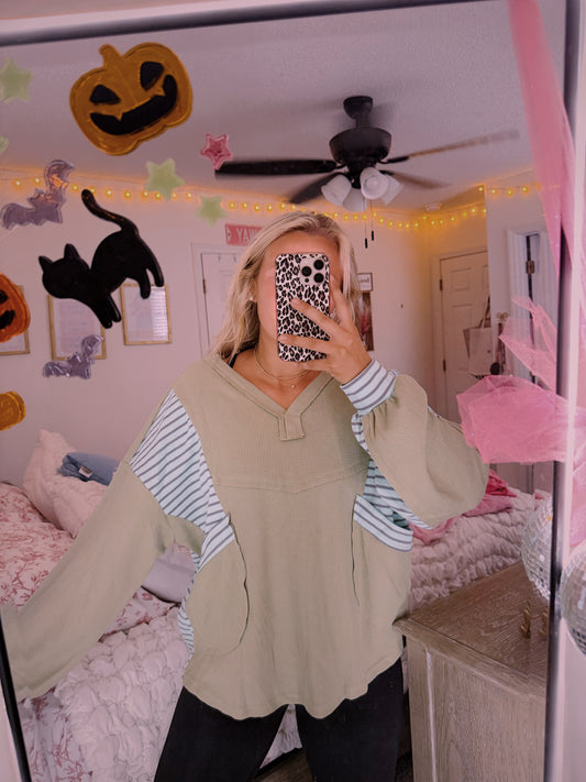 Waffle Knit Top