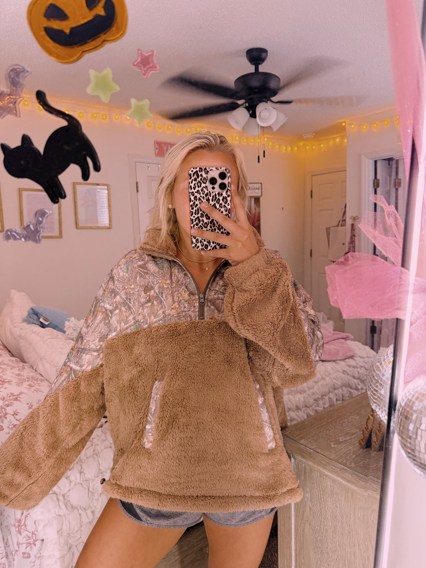 Camo Sherpa Pullover