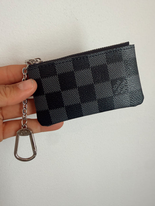 Black Checker Lexi Coin Purse