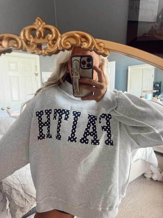 FAITH Polka Dot Mockneck