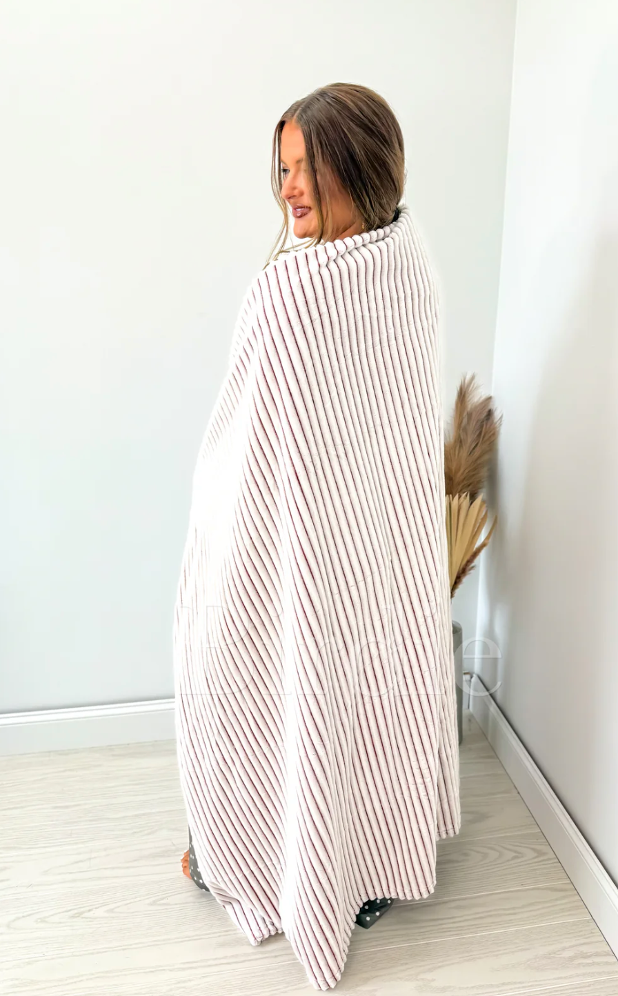 Red/White Striped Blanket
