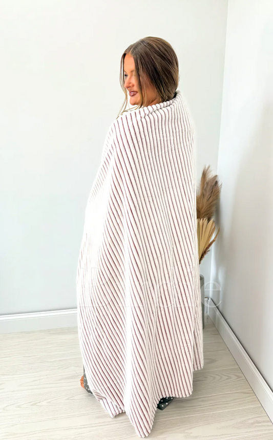 Red/White Striped Blanket