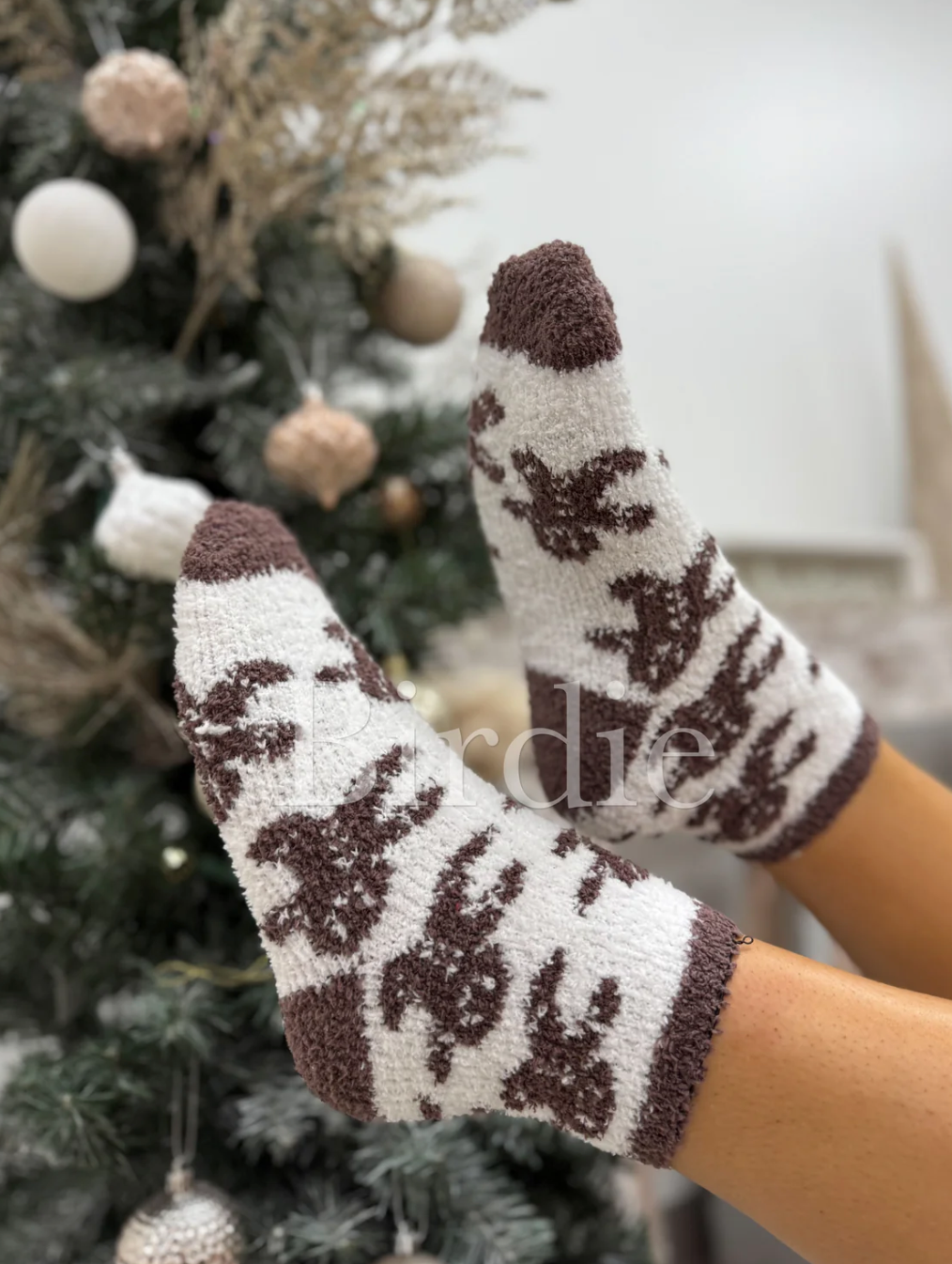 Christmas Fuzzy Socks - Gingercream Dreams