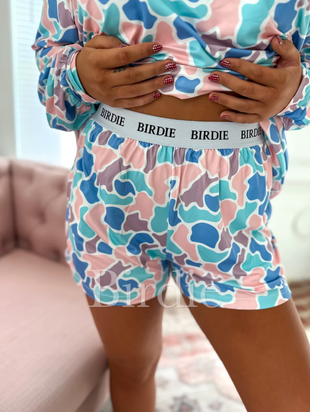 Spring Duck Camo Two Piece Long Sleeve Boxer Set (SOLD AS SET)